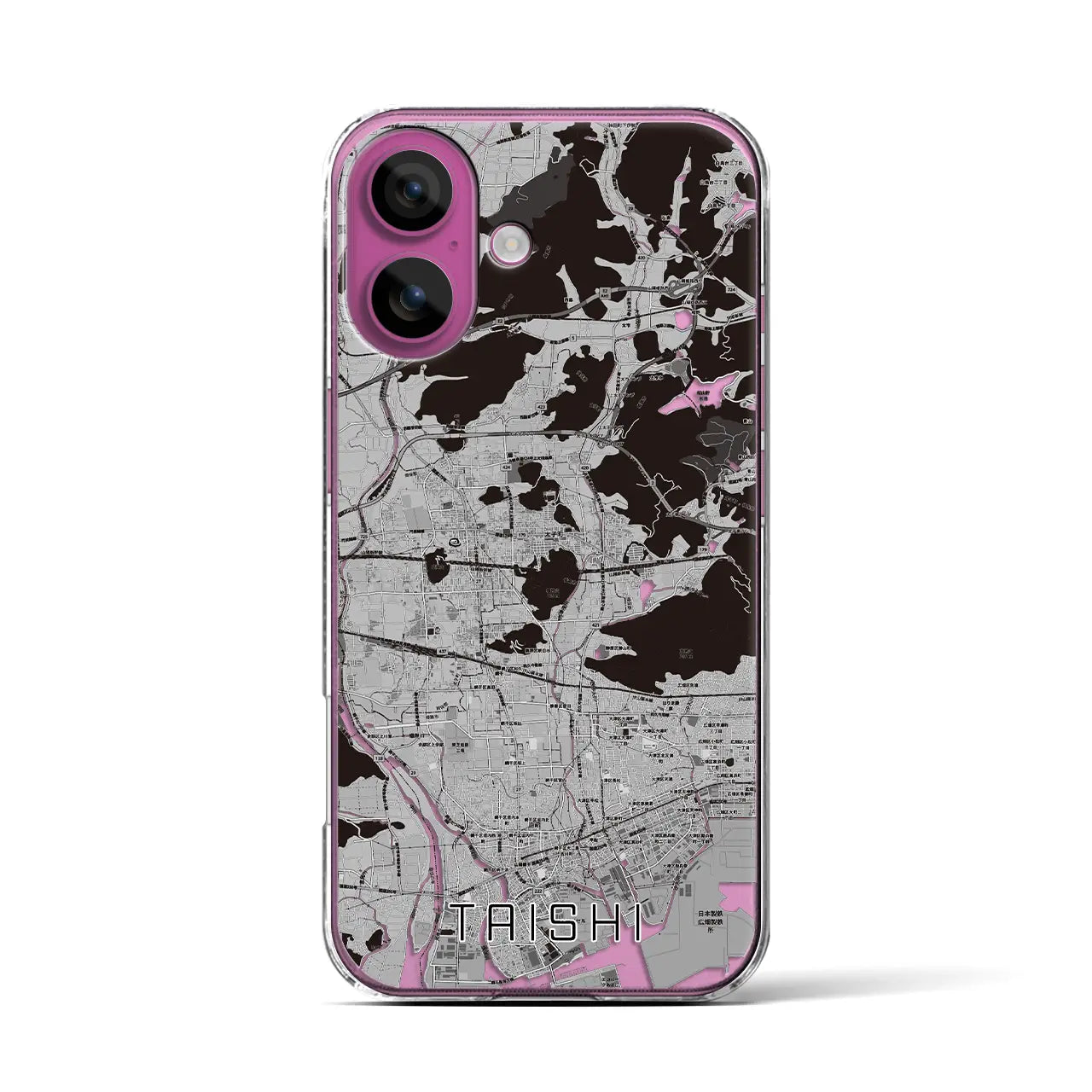 【太子（兵庫県）】地図柄iPhoneケース（クリアタイプ）