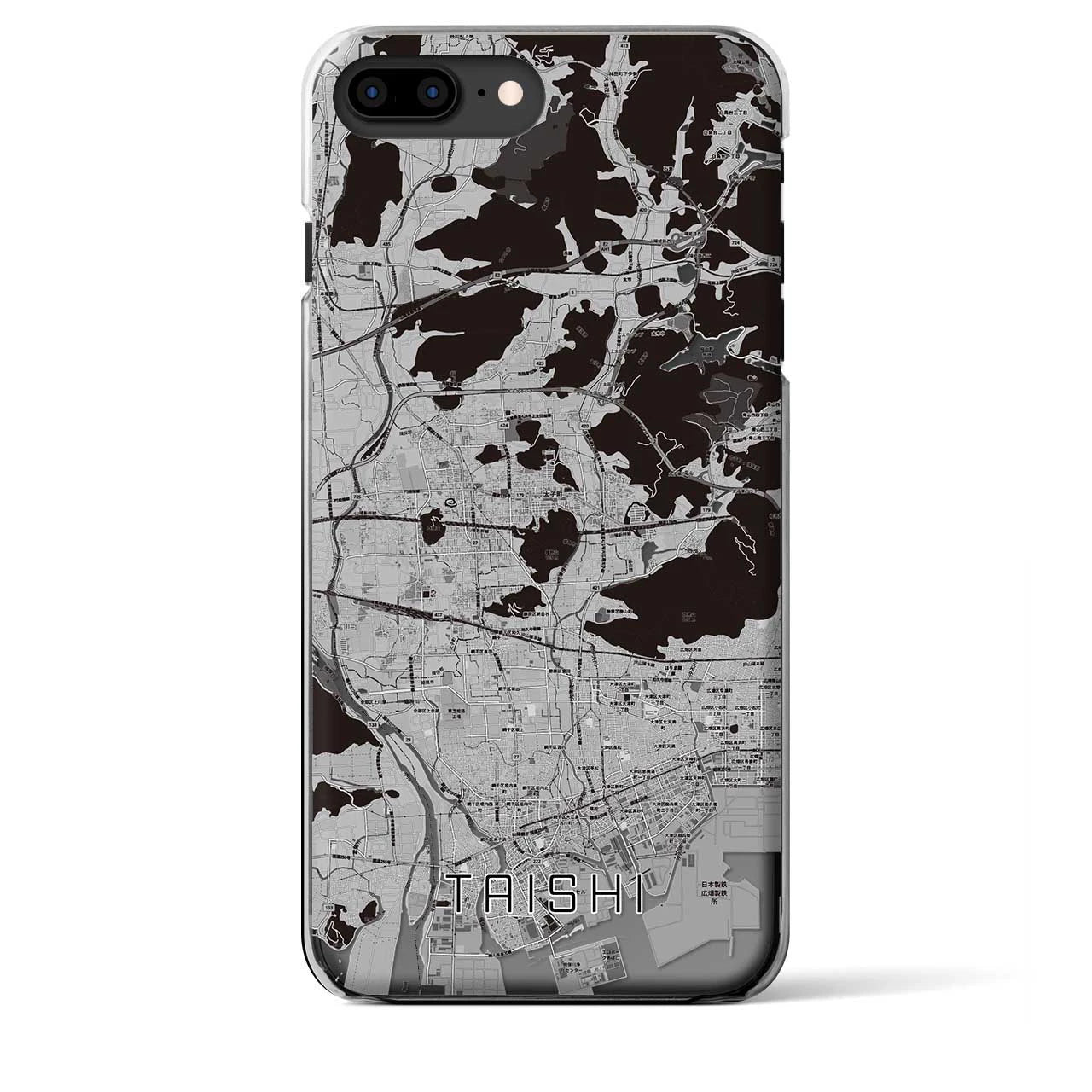 【太子（兵庫県）】地図柄iPhoneケース（クリアタイプ）