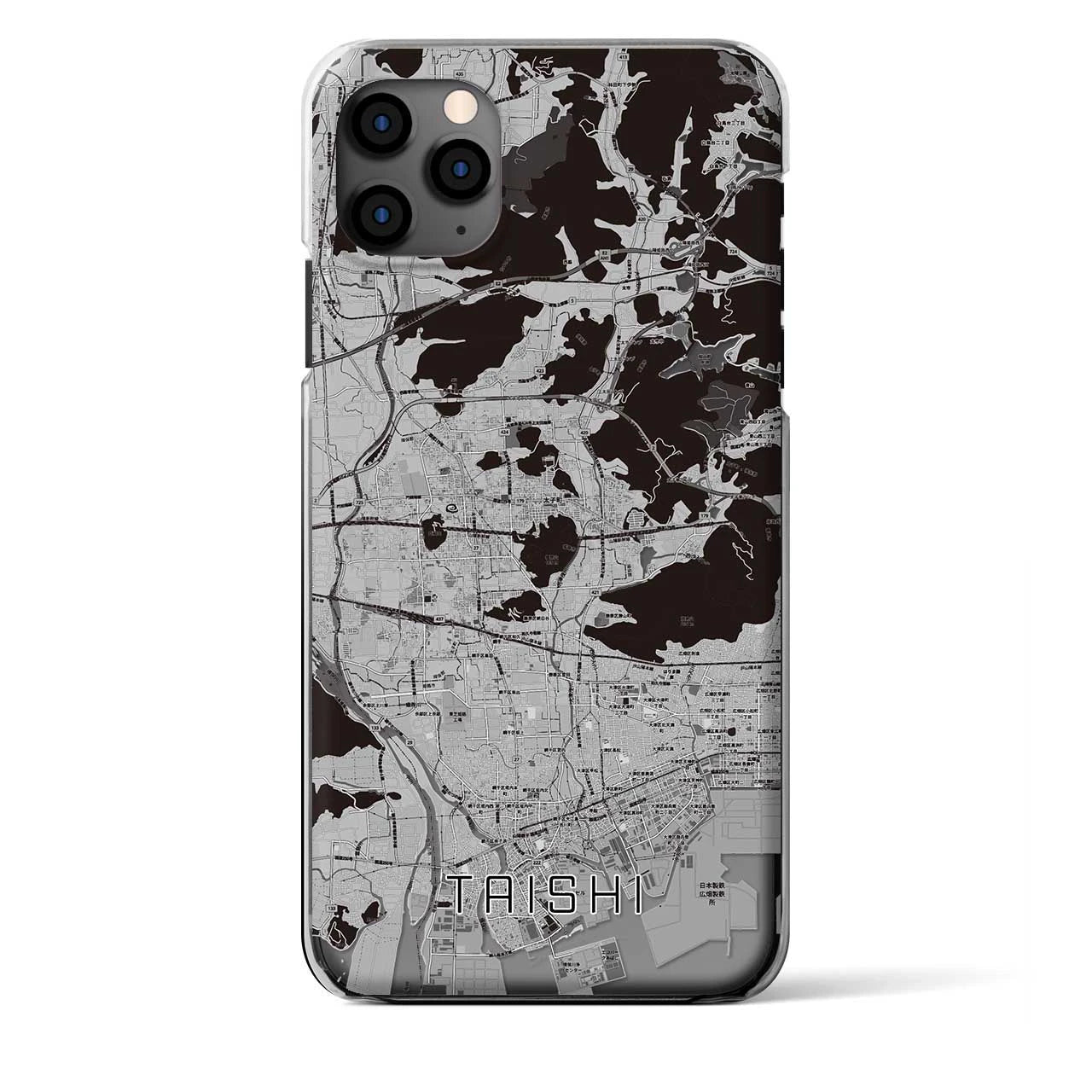 【太子（兵庫県）】地図柄iPhoneケース（クリアタイプ）