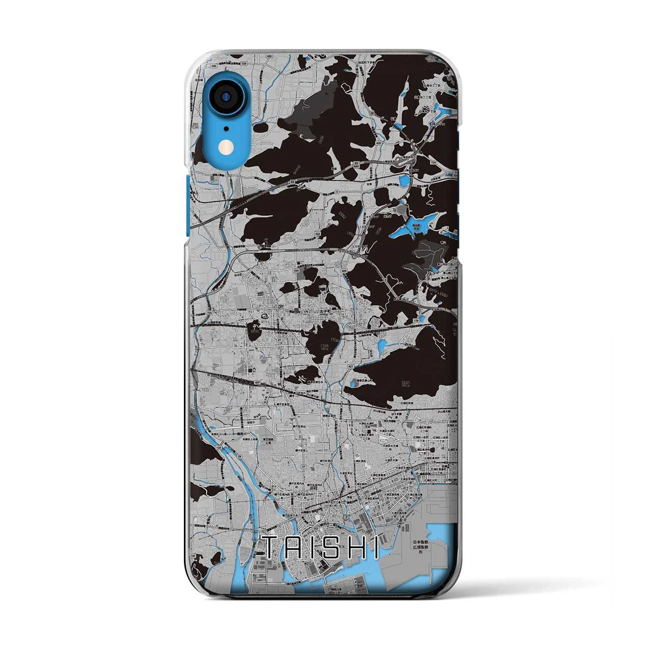 【太子（兵庫県）】地図柄iPhoneケース（クリアタイプ）