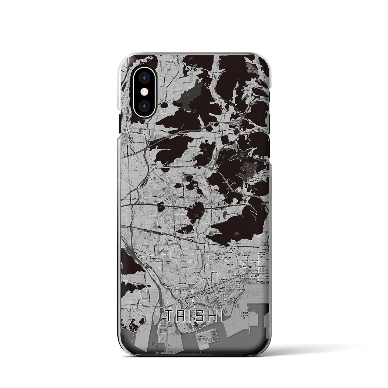 【太子（兵庫県）】地図柄iPhoneケース（クリアタイプ）