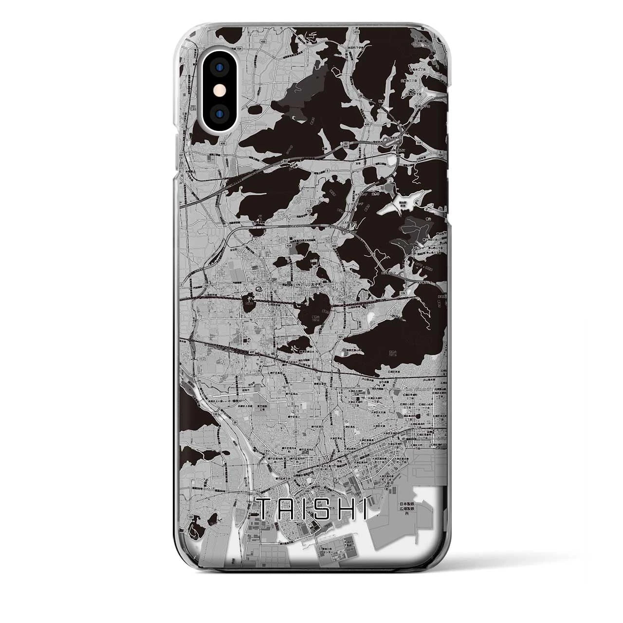 【太子（兵庫県）】地図柄iPhoneケース（クリアタイプ）