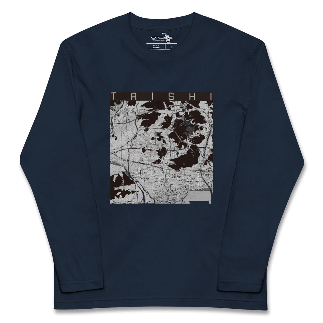 【太子(兵庫県)】地図柄ロングスリーブTシャツ