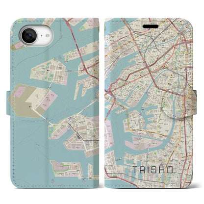 【大正（大阪府）】地図柄iPhoneケース（手帳タイプ）