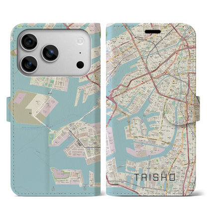 【大正（大阪府）】地図柄iPhoneケース（手帳タイプ）