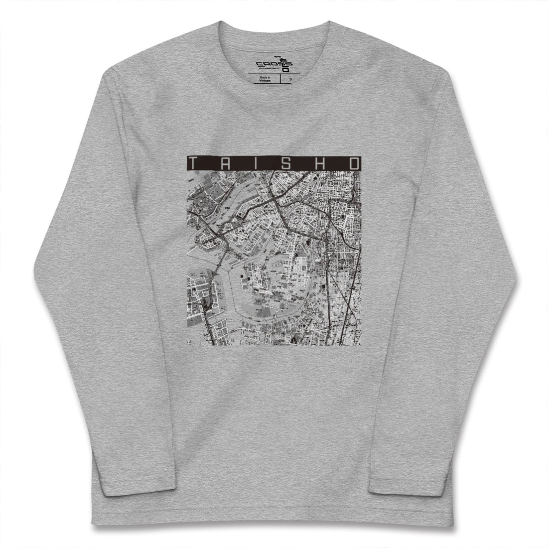【大正（大阪府）】地図柄ロングスリーブTシャツ