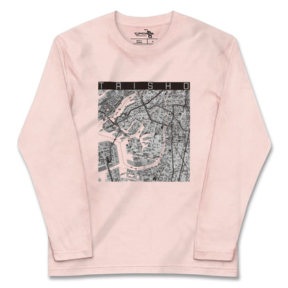 【大正（大阪府）】地図柄ロングスリーブTシャツ