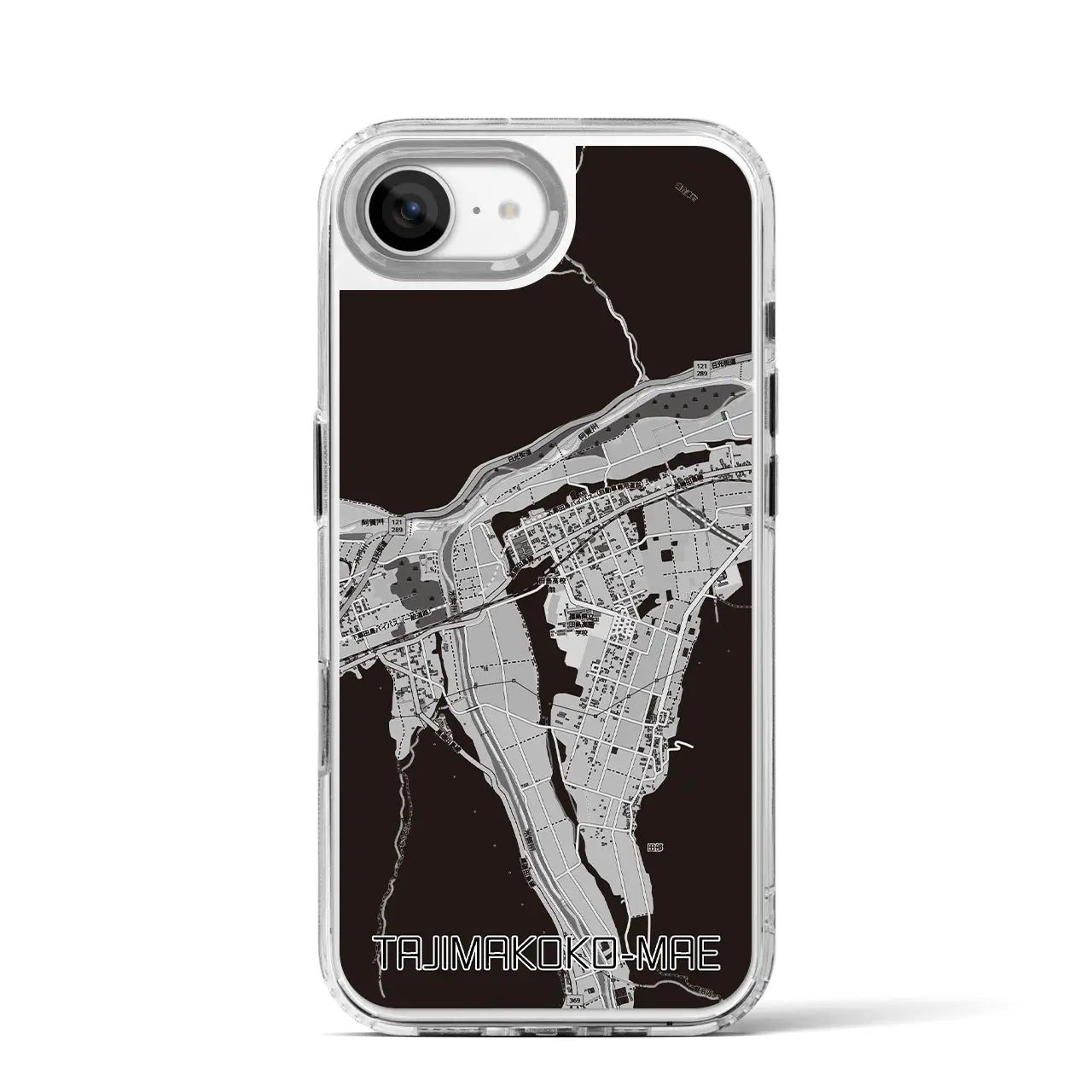 【田島高校前（福島県）】地図柄iPhoneケース（MagSafeタイプ）