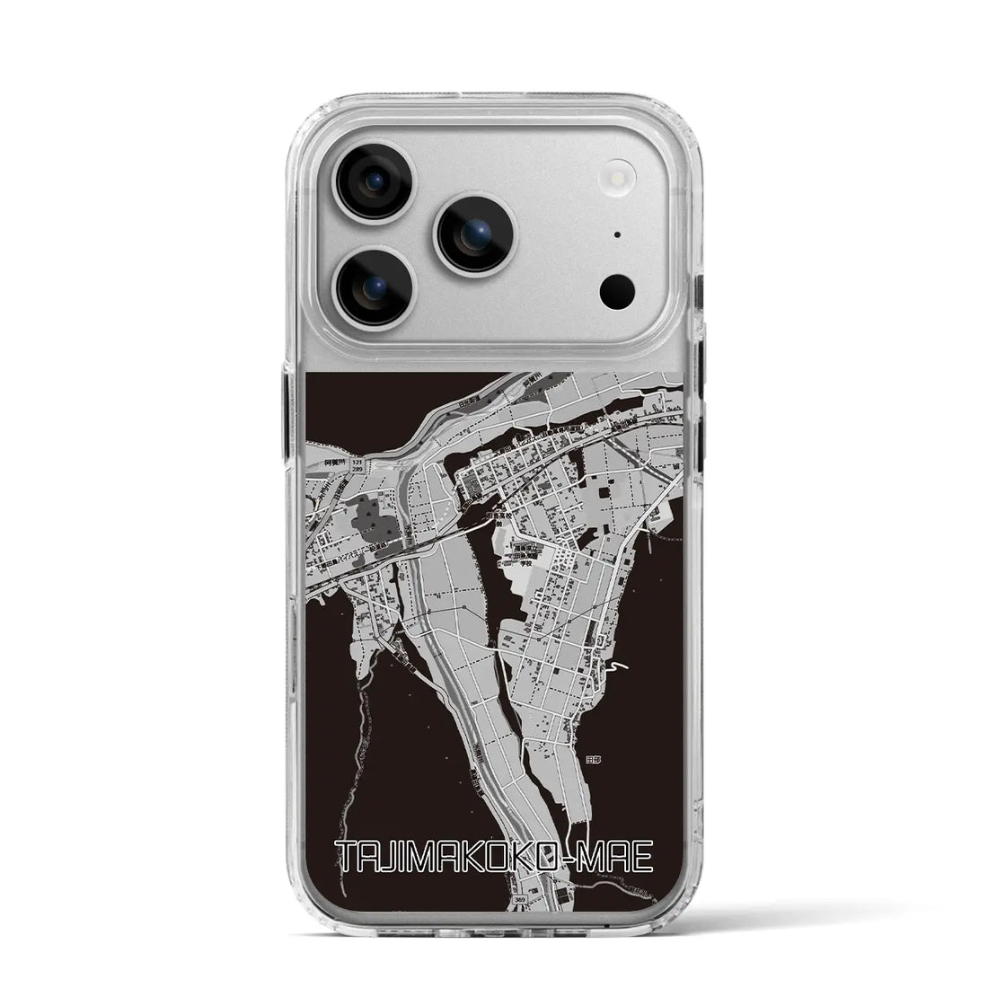 【田島高校前（福島県）】地図柄iPhoneケース（MagSafeタイプ）