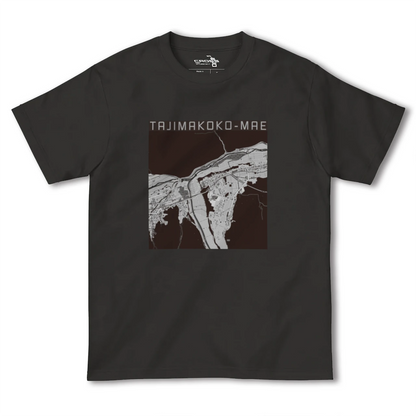 【田島高校前（福島県）】地図柄ヘビーウェイトTシャツ