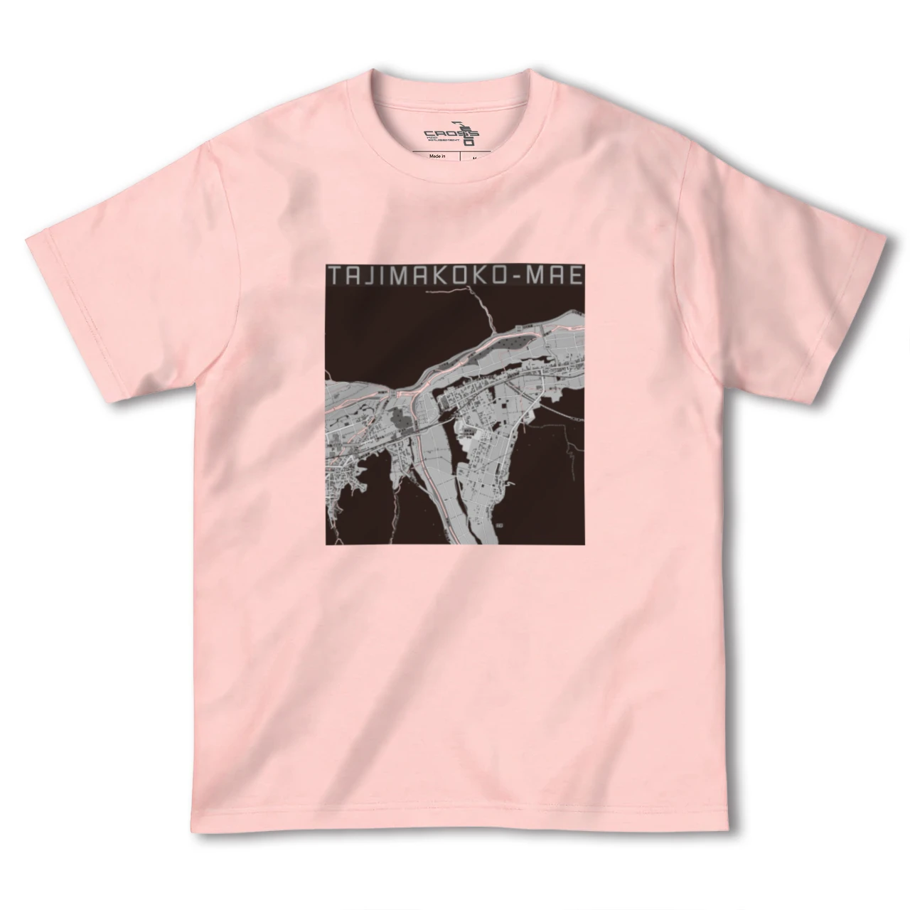 【田島高校前（福島県）】地図柄ヘビーウェイトTシャツ