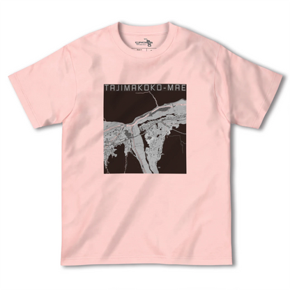 【田島高校前（福島県）】地図柄ヘビーウェイトTシャツ