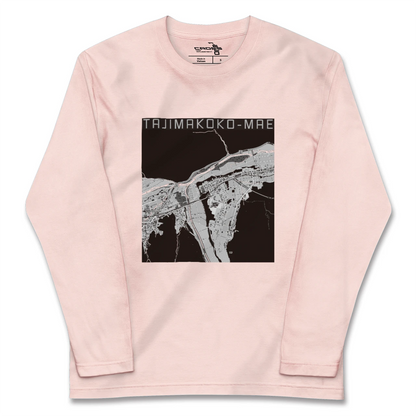 【田島高校前（福島県）】地図柄ロングスリーブTシャツ