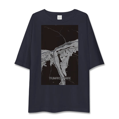 【田島高校前（福島県）】地図柄ビッグシルエットTシャツ