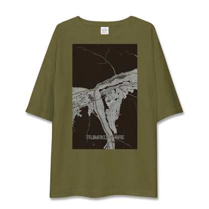 【田島高校前（福島県）】地図柄ビッグシルエットTシャツ