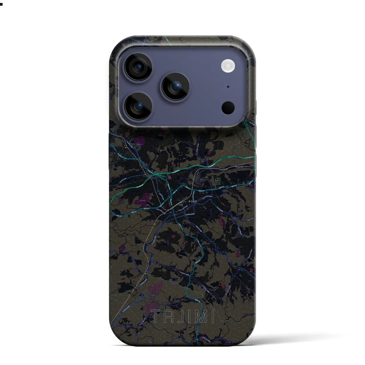 【多治見（岐阜県）】地図柄iPhoneケース（バックカバータイプ）