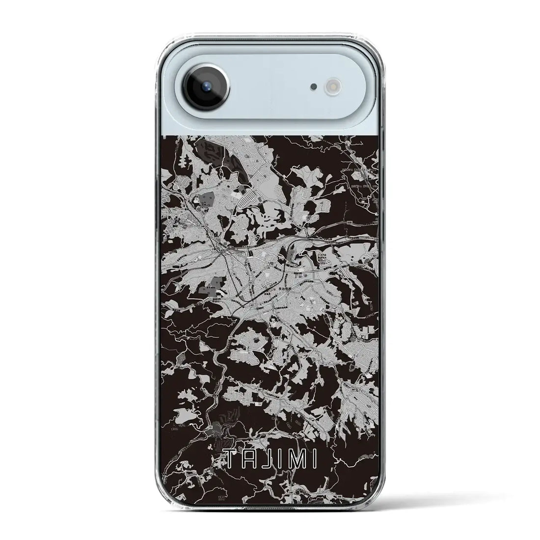 【多治見（岐阜県）】地図柄iPhoneケース（クリアタイプ）モノトーン・iPhone 17 Pro Max 用