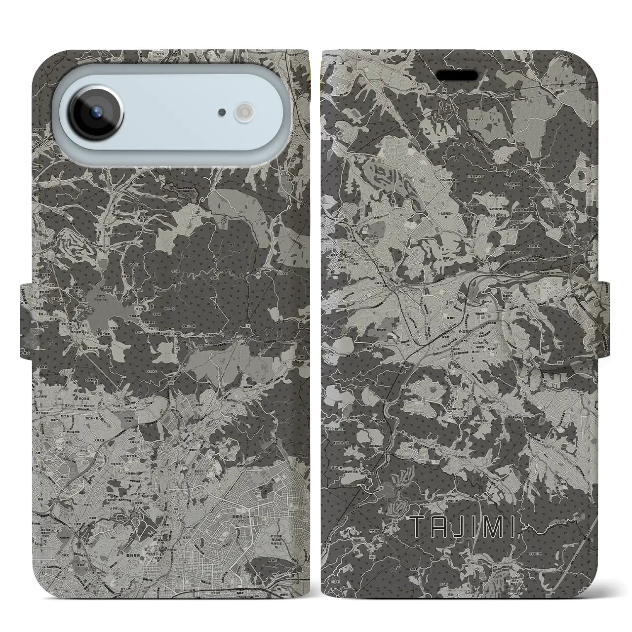 【多治見（岐阜県）】地図柄iPhoneケース（手帳タイプ）