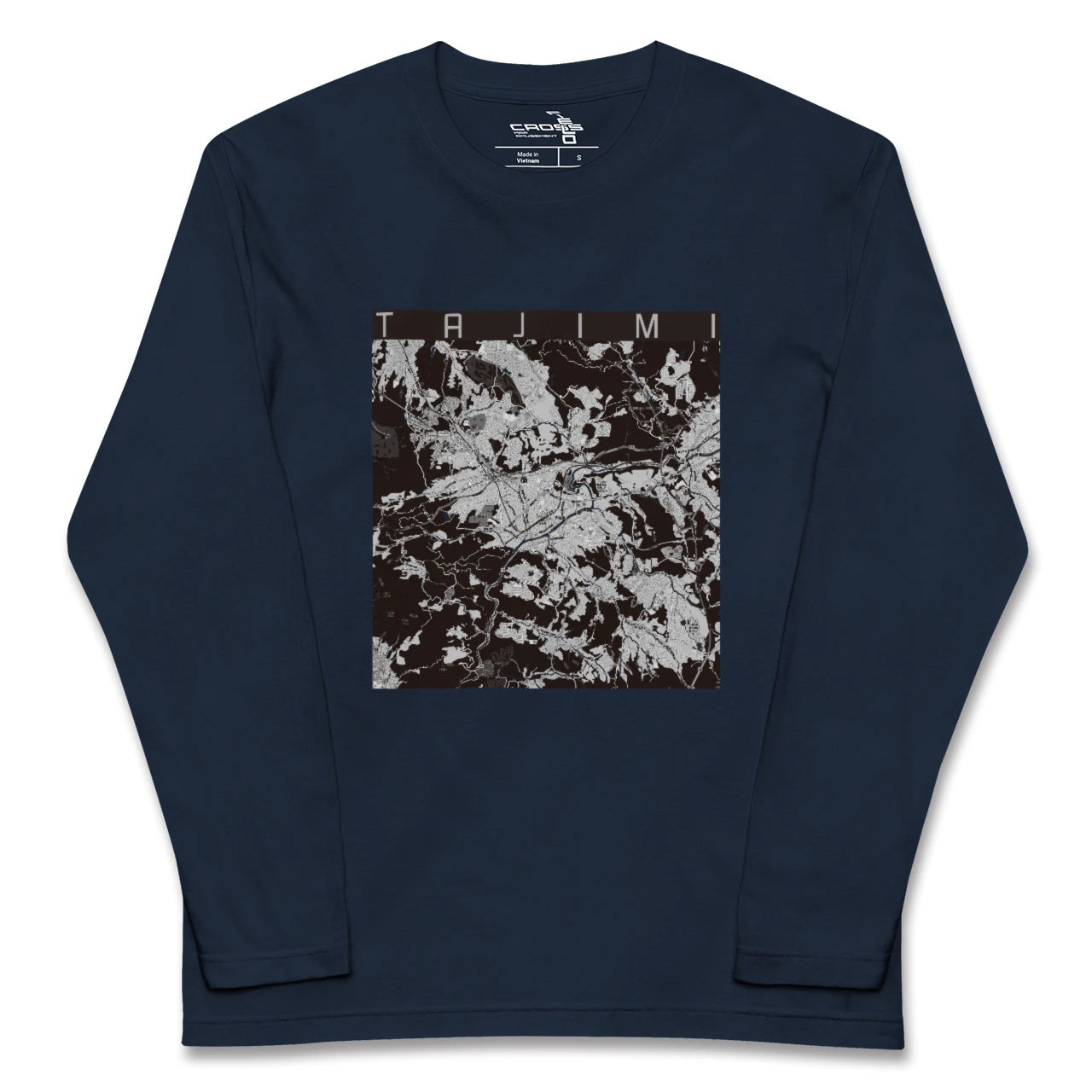 【多治見（岐阜県）】地図柄ロングスリーブTシャツ