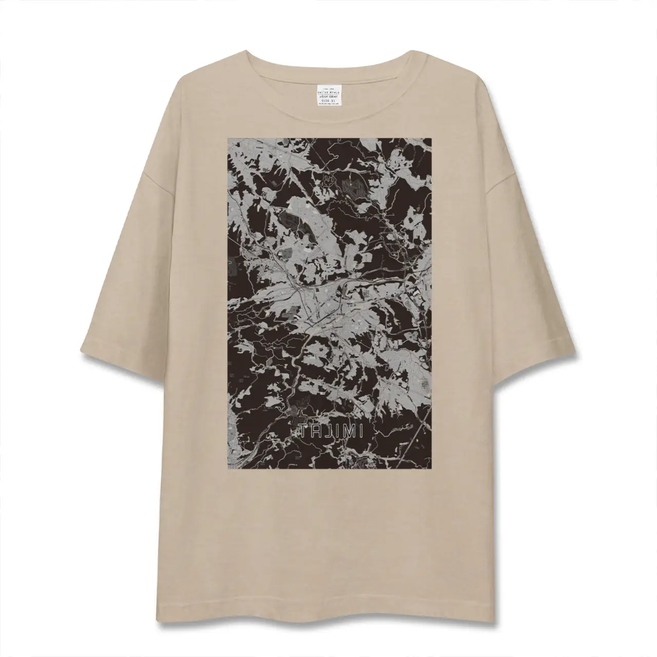 【多治見（岐阜県）】地図柄ビッグシルエットTシャツ