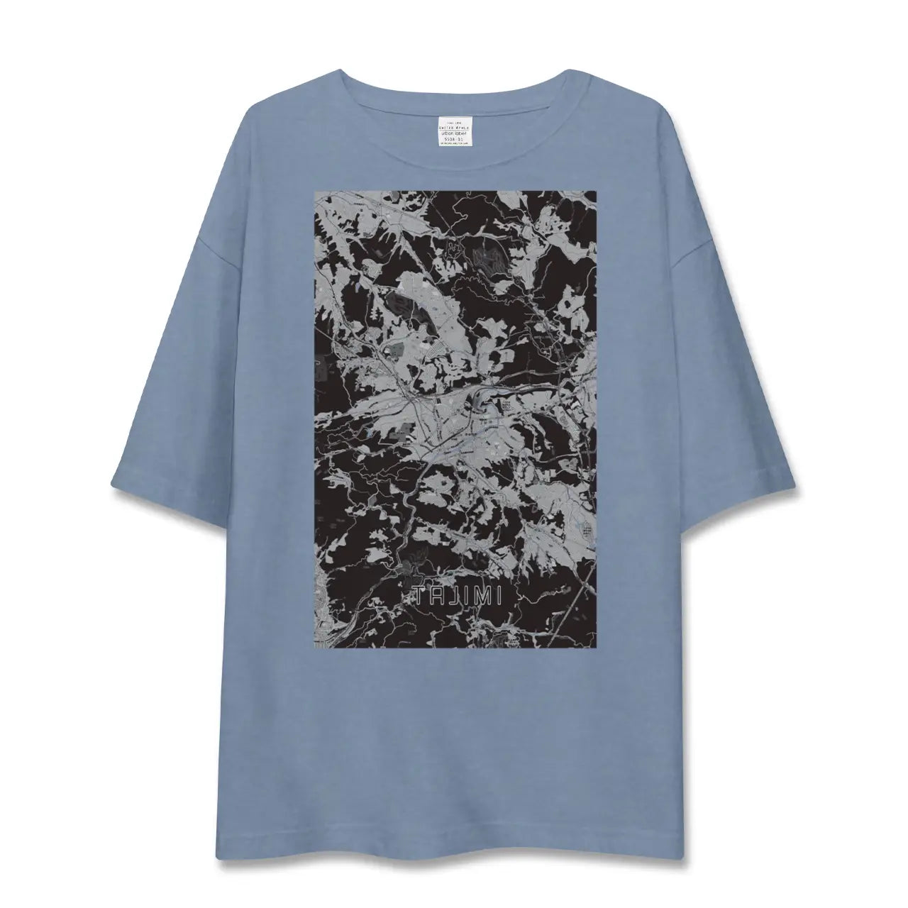 【多治見（岐阜県）】地図柄ビッグシルエットTシャツ