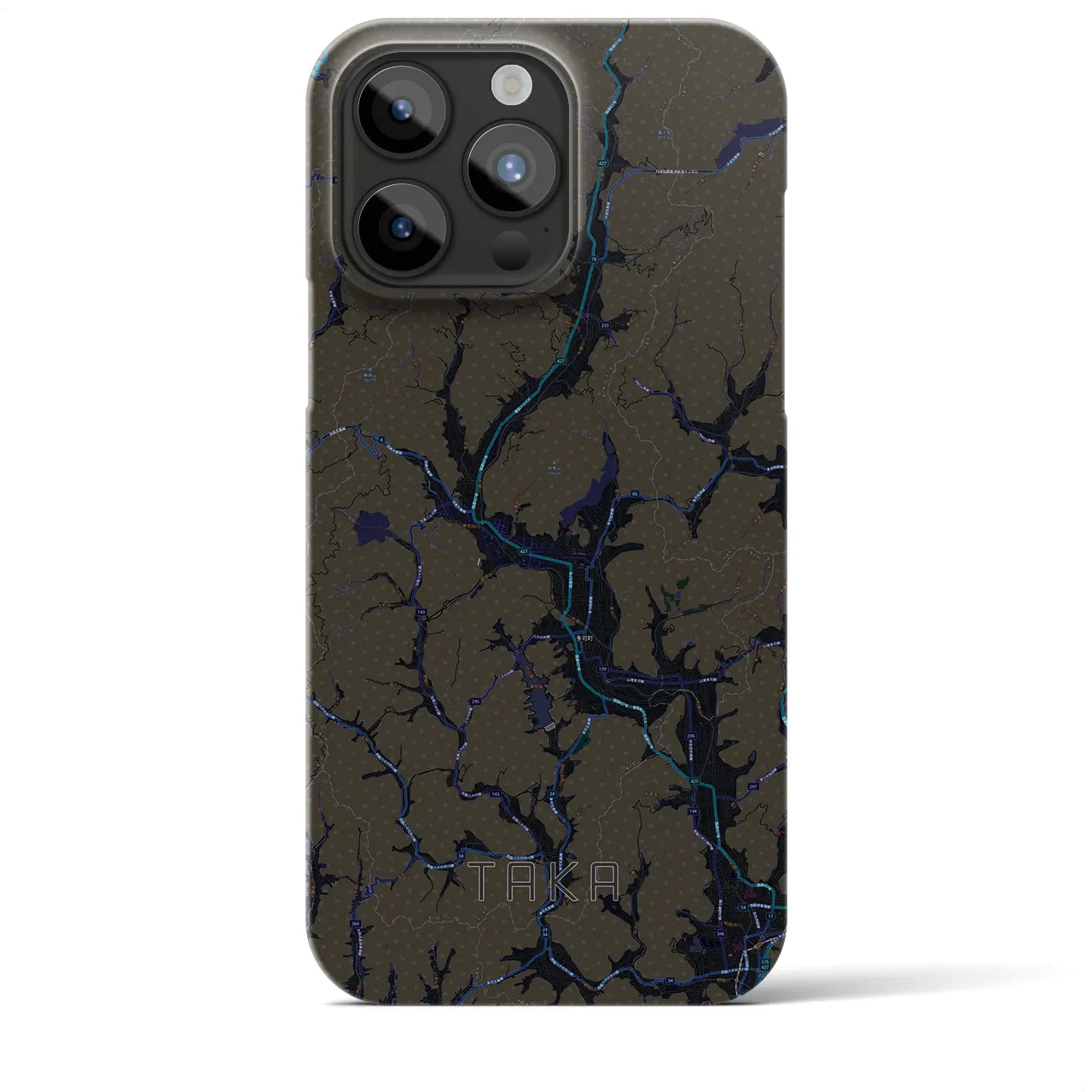 【多可（兵庫県）】地図柄iPhoneケース（バックカバータイプ）