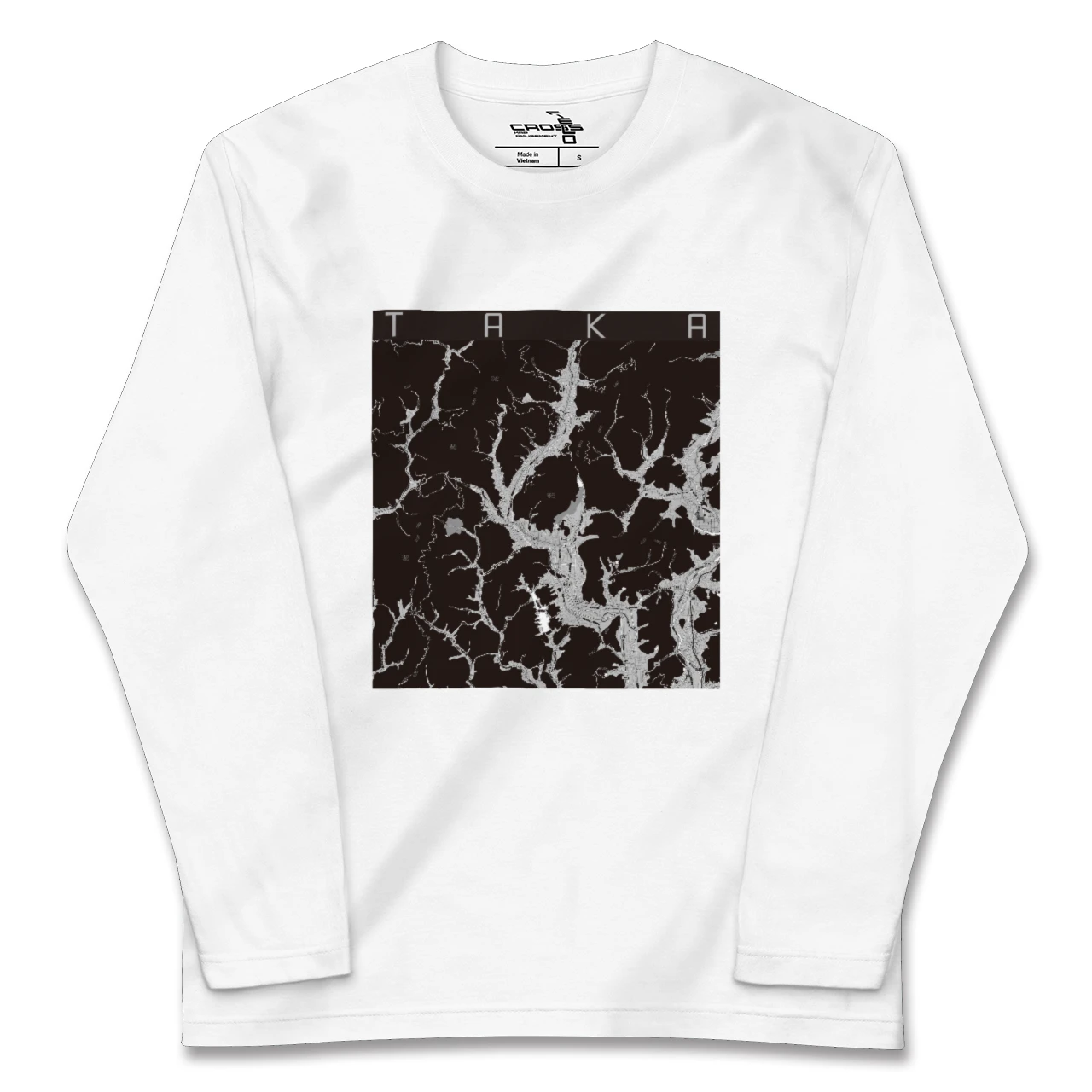 【多可（兵庫県）】地図柄ロングスリーブTシャツ