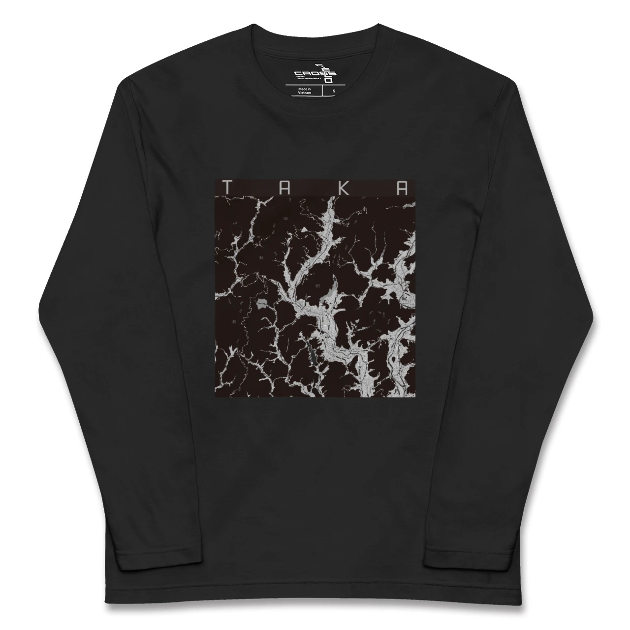 【多可（兵庫県）】地図柄ロングスリーブTシャツ