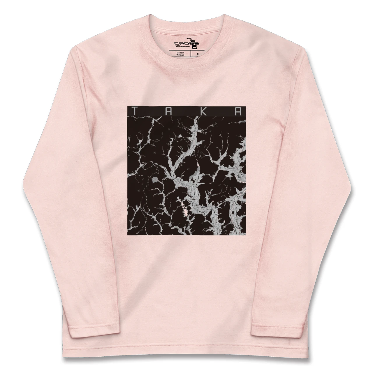 【多可（兵庫県）】地図柄ロングスリーブTシャツ