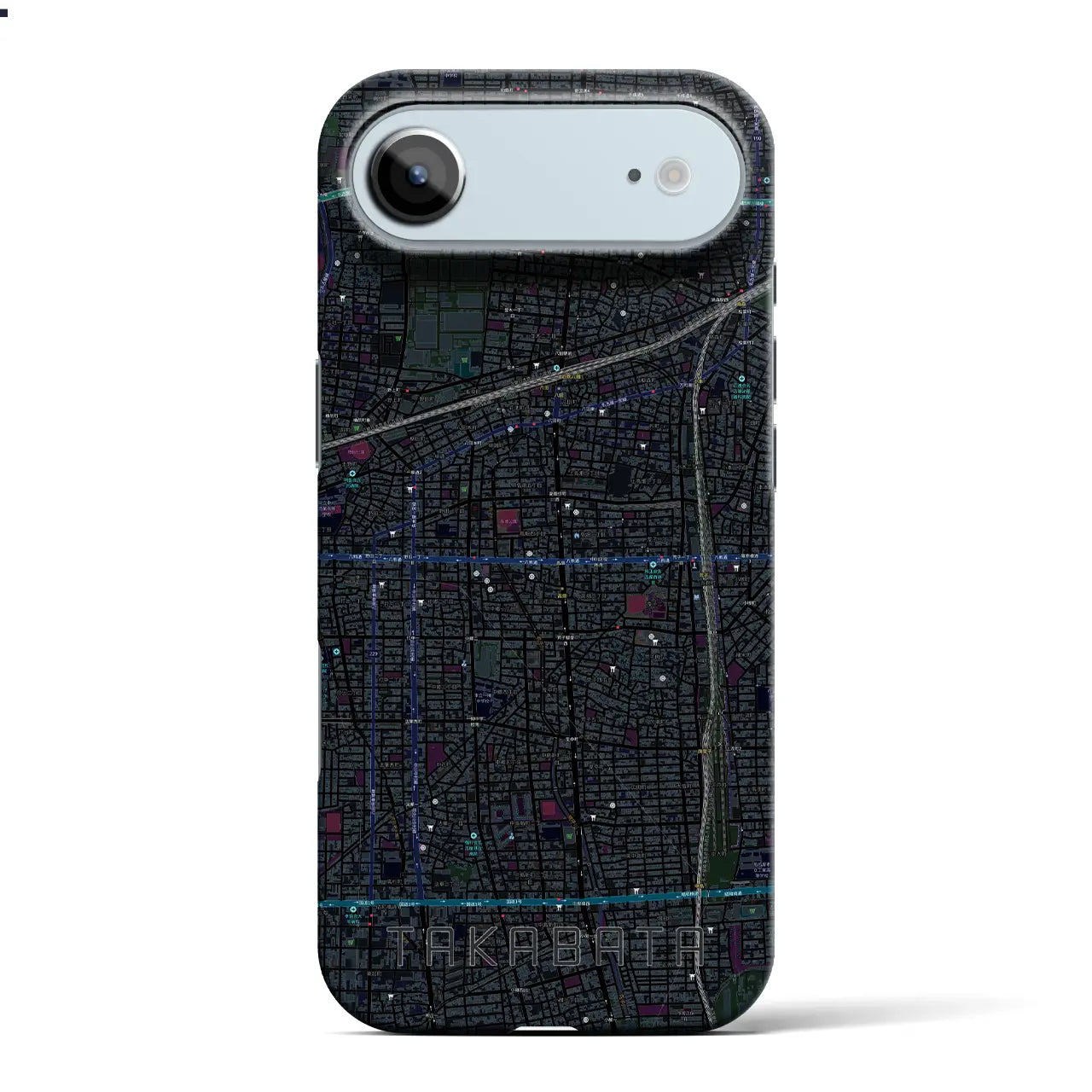 【高畑（愛知県）】地図柄iPhoneケース（バックカバータイプ）