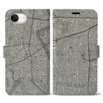 【高畑（愛知県）】地図柄iPhoneケース（手帳タイプ）