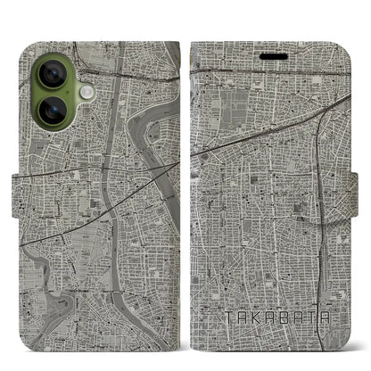 【高畑（愛知県）】地図柄iPhoneケース（手帳タイプ）