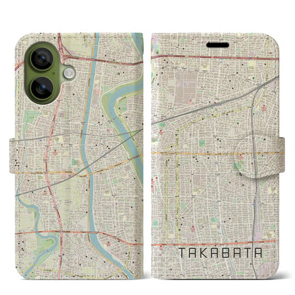 【高畑（愛知県）】地図柄iPhoneケース（手帳タイプ）