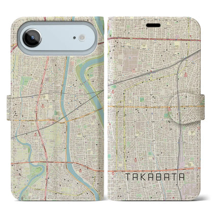 【高畑（愛知県）】地図柄iPhoneケース（手帳タイプ）