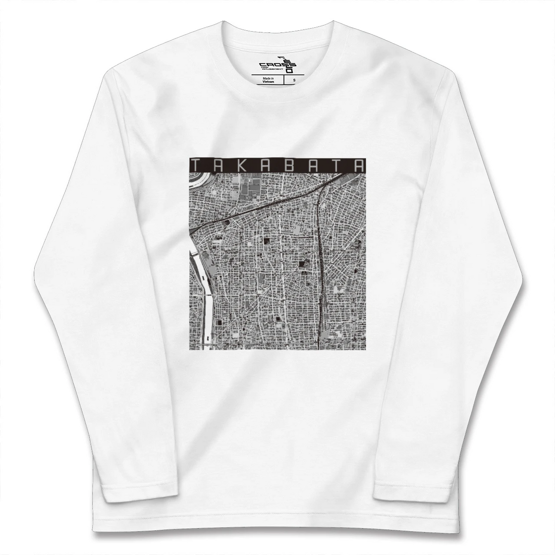 【高畑(愛知県)】地図柄ロングスリーブTシャツ