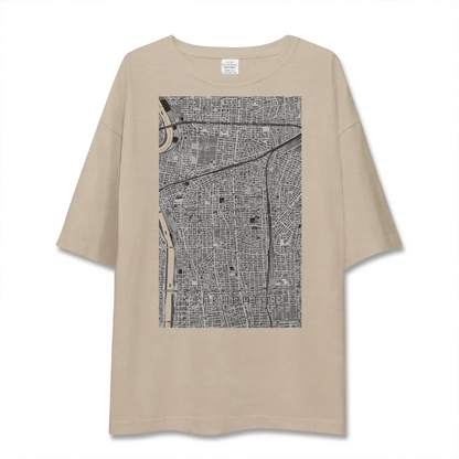 【高畑（愛知県）】地図柄ビッグシルエットTシャツ