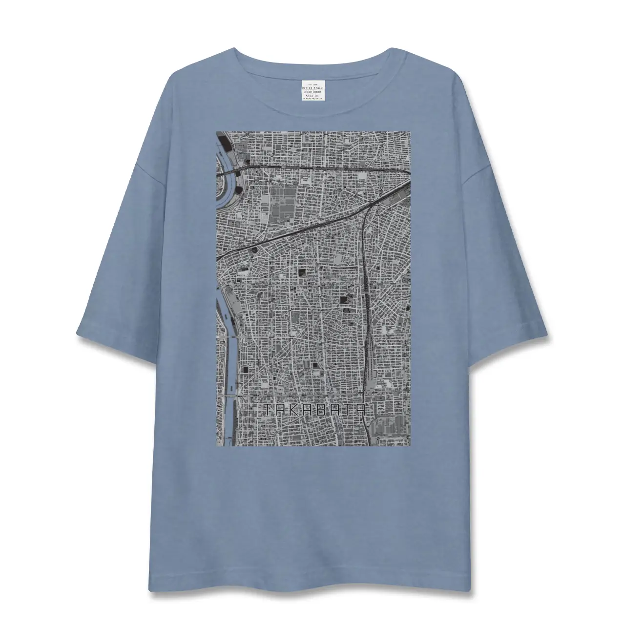 【高畑（愛知県）】地図柄ビッグシルエットTシャツ