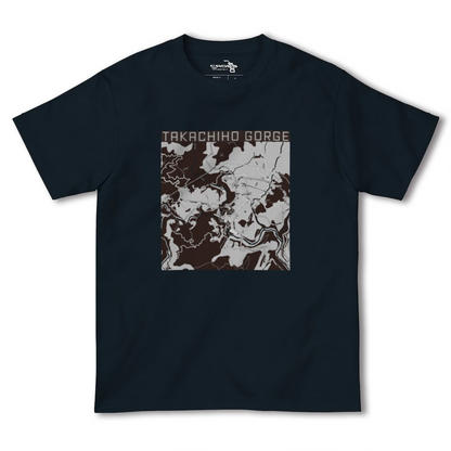 【高千穂峡（宮崎県）】地図柄ヘビーウェイトTシャツ