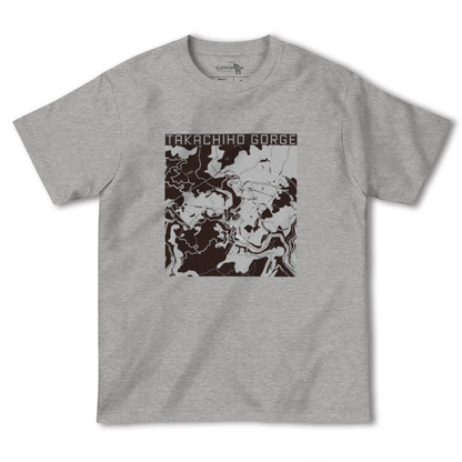 【高千穂峡（宮崎県）】地図柄ヘビーウェイトTシャツ