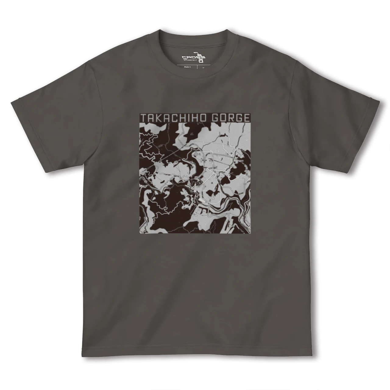 【高千穂峡（宮崎県）】地図柄ヘビーウェイトTシャツ