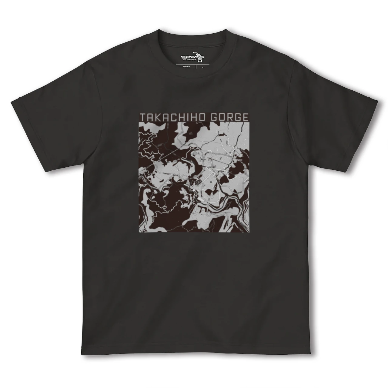 【高千穂峡（宮崎県）】地図柄ヘビーウェイトTシャツ