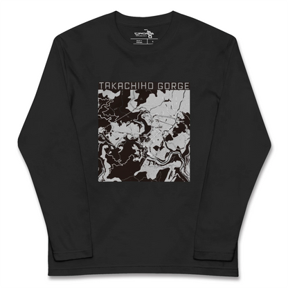 【高千穂峡（宮崎県）】地図柄ロングスリーブTシャツ
