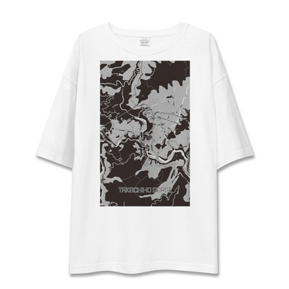 【高千穂峡（宮崎県）】地図柄ビッグシルエットTシャツ