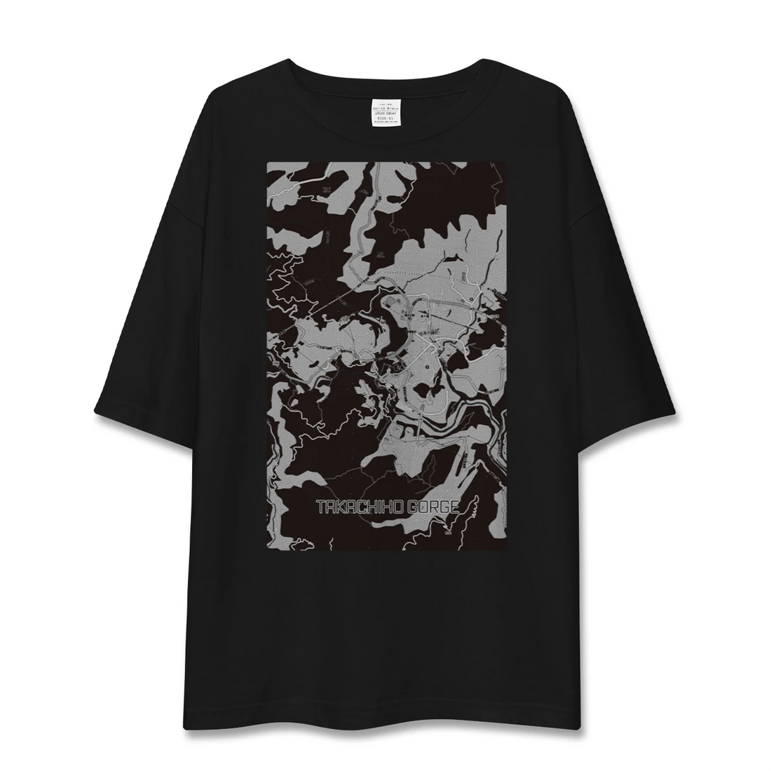 【高千穂峡(宮崎県)】地図柄ビッグシルエットTシャツ