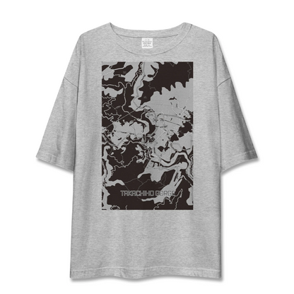 【高千穂峡（宮崎県）】地図柄ビッグシルエットTシャツ