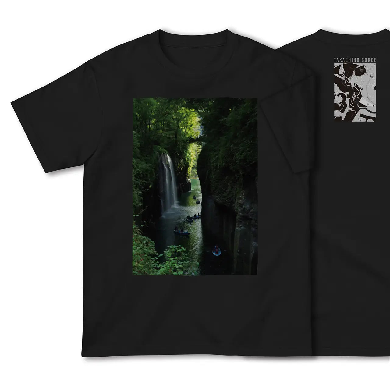 【高千穂峡（宮崎県）】Map World ハイクオリティTシャツ