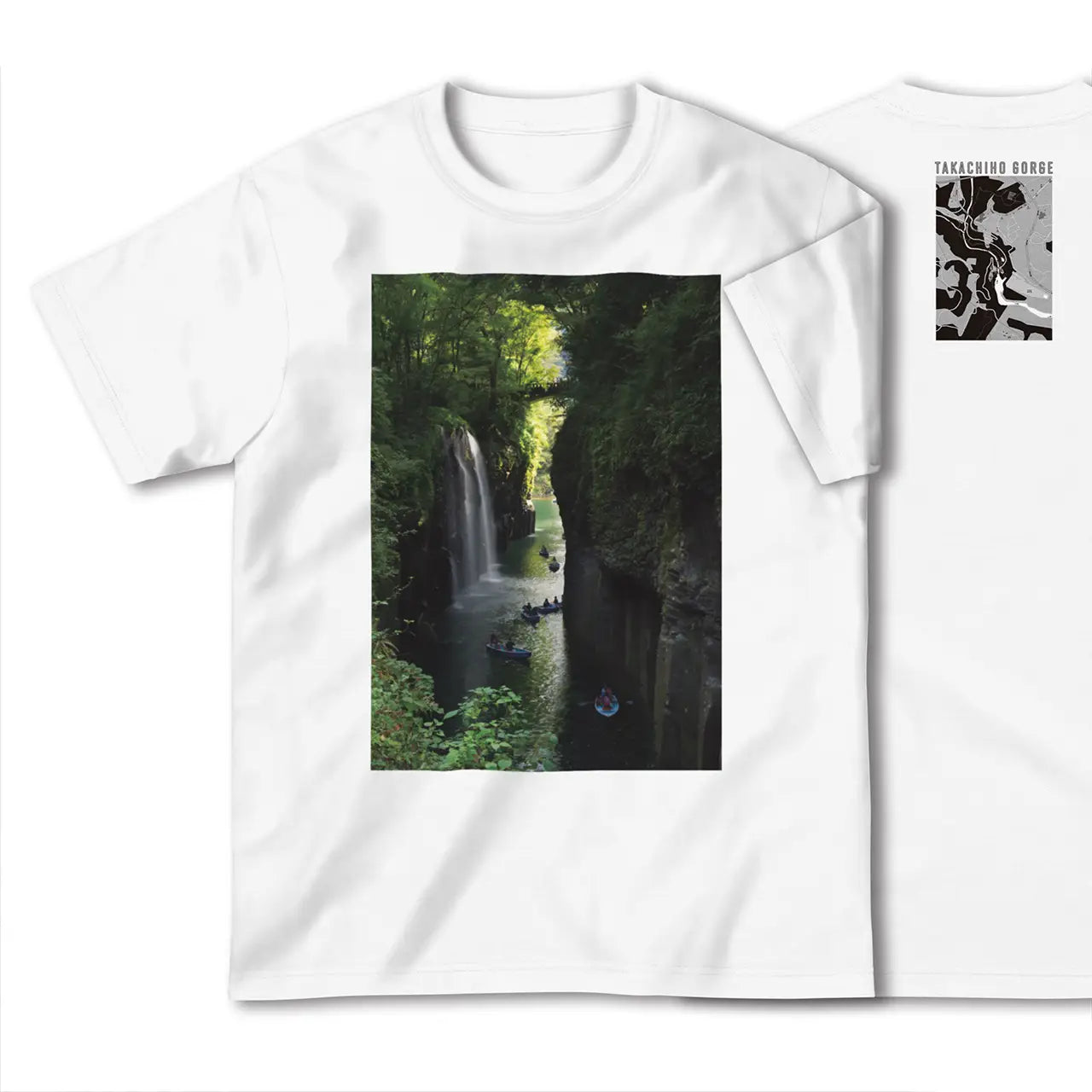 【高千穂峡（宮崎県）】Map World ハイクオリティTシャツ
