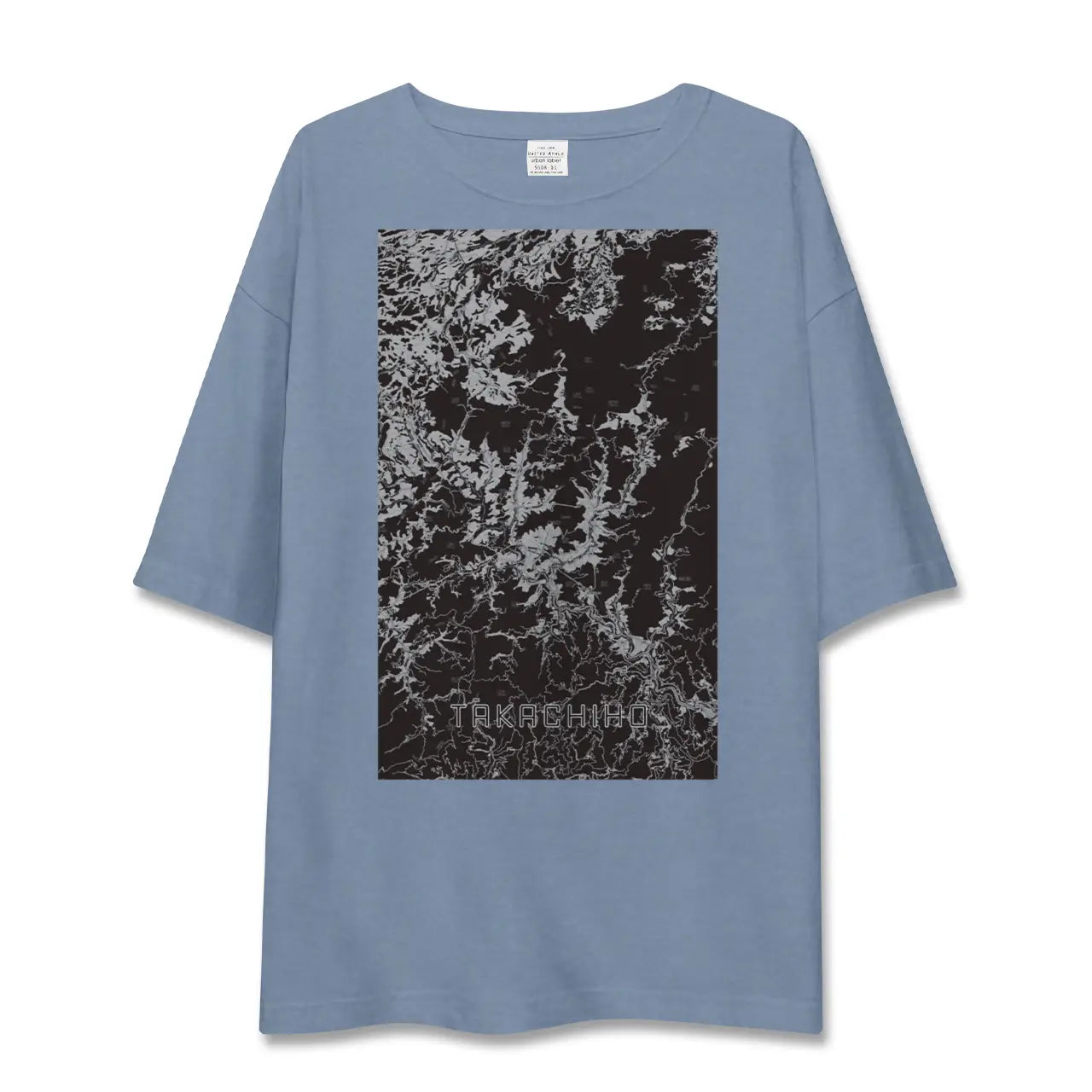 【高千穂（宮崎県）】地図柄ビッグシルエットTシャツ