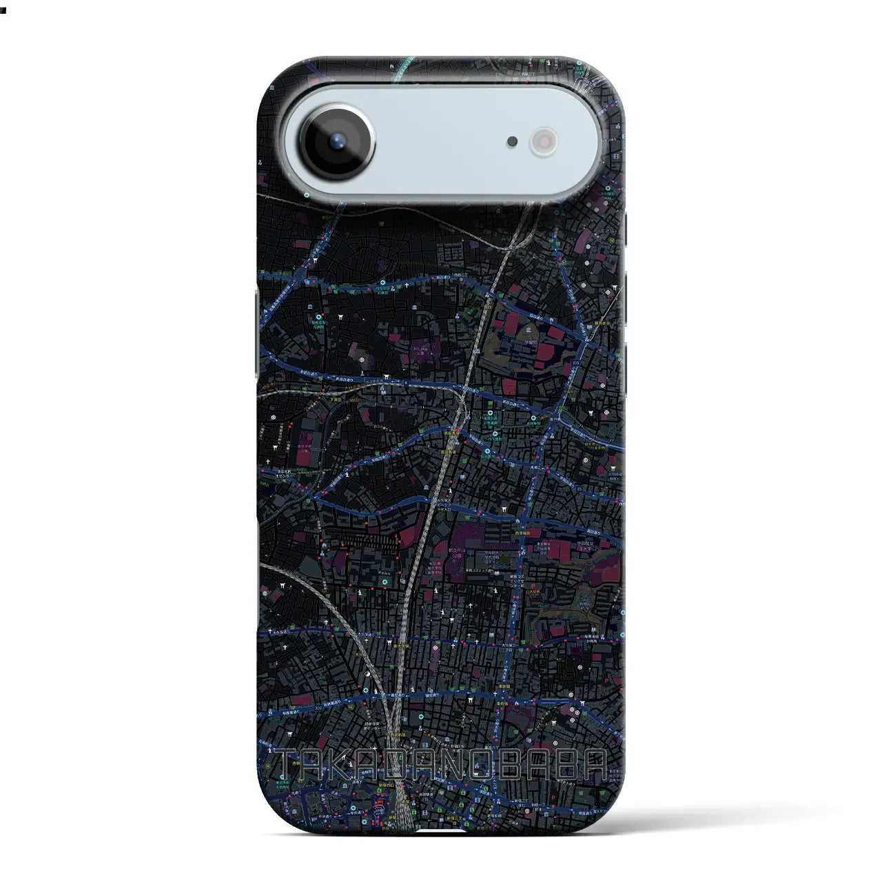 【高田馬場（東京都）】地図柄iPhoneケース（バックカバータイプ）