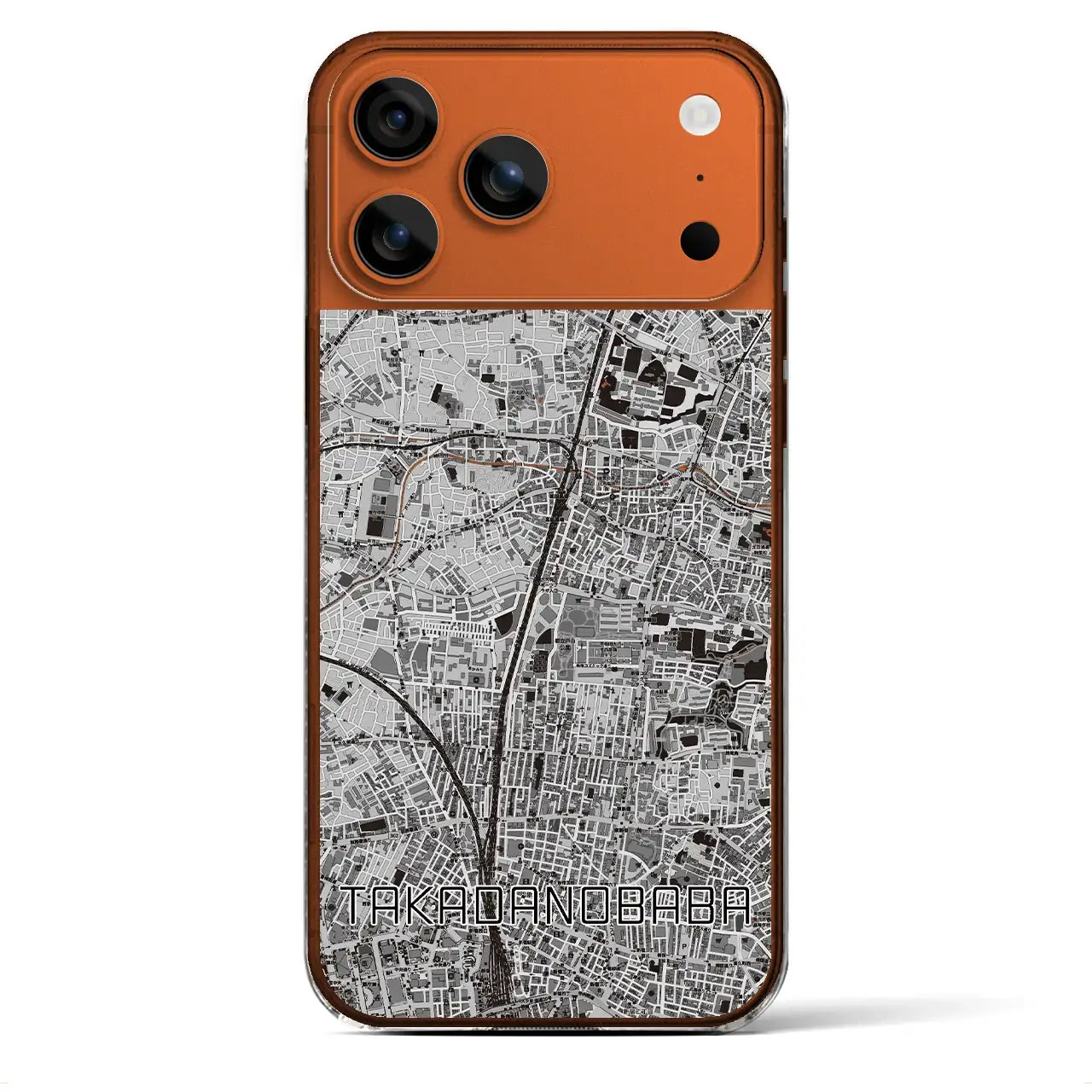 【高田馬場（東京都）】地図柄iPhoneケース（クリアタイプ）